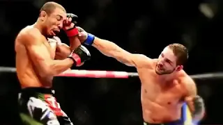 Jose Aldo(red) VS Chad Mendes(blue) highlights