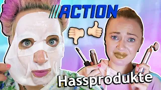 Wir TESTEN eure HASSPRODUKTE von ACTION! OMG 😲 DIYs, Pflege, Make Up...