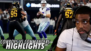 Commanders vs Cowboys | Week 4 2022 Game Highlights Reaction