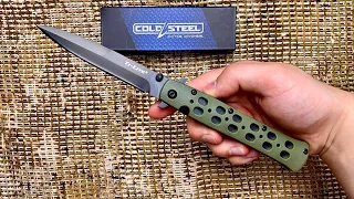 Cold Steel Ti-Lite 4” OD Green Black Blade