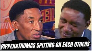 Scottie Pippen & Isiah Thomas HATING and SPITTING on Each others...