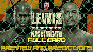 UFC Fight Night Lewis vs Nascimento Full Card Analysis, Prediction & Breakdown (UFC St Louis)