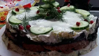 Новогодний салат в "Лесу под елкой🎄" Vegan!