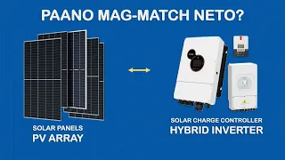 Paano Mag-Match ng Solar Panel PV Array at SCC or Hybrid Inverter - Pro Level Tutorial