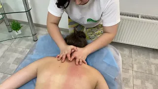 Массаж спины. back massage.