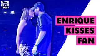 Exclusive footage of Enrique Iglesias kissing fan in Amsterdam