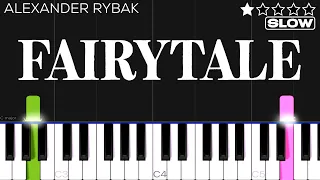 Alexander Rybak - Fairytale | EASY Piano Tutorial | SLOW