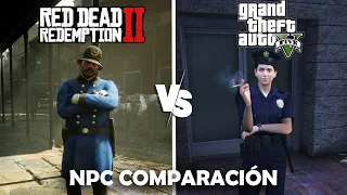 GTA 5 Vs RDR 2 | Comparación de NPC