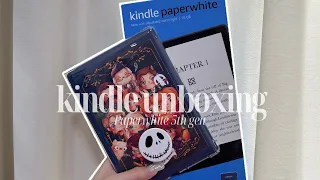 I got a KIndle!! | Kindle Paperwhite 5 unboxing | set up | accessories 📖