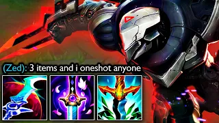 ZED, BUT YOU DONT NEED A FULL BUILD TO ONESHOT ENEMIES.