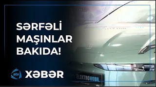 Ekoloji təmiz maşınlar Bakıya gətirildi