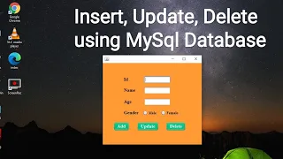 Insert, update, delete in MySql Database, using Netbeans, JFrame, Xampp | 2021 👍