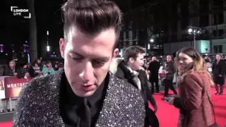 Mark Ronson and Paul Bettany on the red carpet for Mortdecai