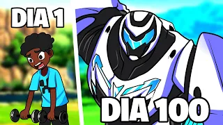 SOBREVIVI 100 DIAS COMO MAX STEEL NO MINECRAFT