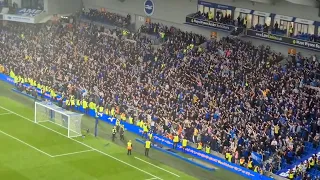 INCREDIBLE Atmosphere From 3,000 Everton Supporters  I  Brighton 1-5 Everton