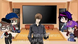 Previous Death note owners react to Light Yagami (original GCRV) [MAJOR SPOILERS WARNING]