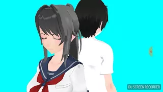 【smartphoneMMD】【Yandere simulator】Yandere_chan＆senpai、shape of you！