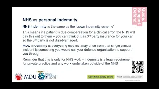 Understanding Medical Indemnity in the UK