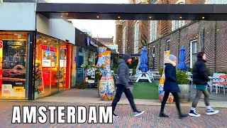 🇳🇱 BEAUTIFUL STREETS IN AMSTERDAM  2024 - RELAXING WINTER SUNSET WALK  | 4K Video