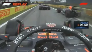 Leaked Uncensored Angry Sergio Perez Radio After Funny Pitlane Incident Max Verstappen Brazil