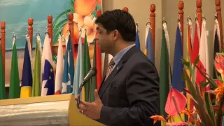 Fijian Attorney- General, Hon. Aiyaz Sayed- Khaiyum at ACP-EU debate.