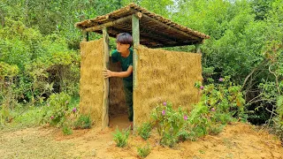 How to Build a Toilet from Bamboo and Clay, Forest Life, Building Farm Life