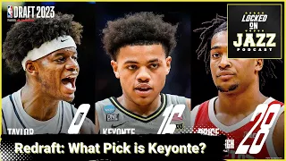 How high does Keyonte George get selected in a way too early 2023 Re-draft?