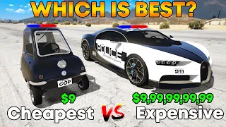 GTA 5: CHEAP POLICE CAR VS EXPENSIVE POLICE CAR (WHICH IS BEST?) | (ROCKSTAR GAMES)
