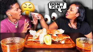 DISRESPECTFUL MUKPRANK ON MOTHERS DAY🤣 |KING CRAB MUKBANG (SHE HIT ME) | StephAndTasha | JUANaEAT 2