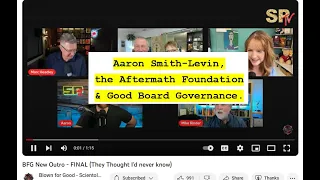 Aaron Smith-Levin, the Aftermath Foundation & Good Board Governance. Episode349 #shorts #short #xenu