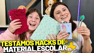 TESTAMOS HACKS VIRAIS DE MATERIAL ESCOLAR | Los Wagners