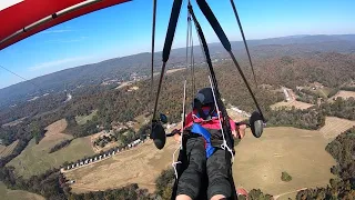 Hang Gliding Flight #30 at Lookout Mountain Flight Park (Full Flight)