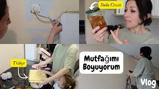 MUTFAĞI BOYUYORUM/Çok Kirlenmişti,Heryer Örümcek Ağı,Pazar Alışverişi,Trileçe,Neler Yedim,Hangi Boya