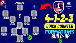 How to Build Perfect 4123 Quick Counter Unstoppable Squad🤗💥 | efootball 2023 mobile