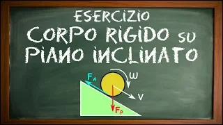 Corpo rigido su piano inclinato - Esercizio