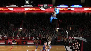 NBA JAM: Legends On Fire Edition - Bulls vs. Pistons ''Pippen Breaks Backboard!''