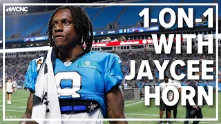 1-on-1 with Jaycee Horn on the Panthers' D-line