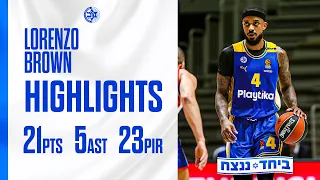 Lorenzo Brown (21 points) Highlights vs Anadolu Efes | המהלכים של לורנזו בראון נגד אנאדולו אפס