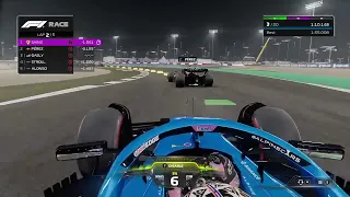 F1 23 gameplay at Qatar with Alpine