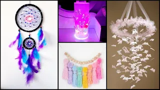 DIY - BEAUTIFUL ROOM DECOR IDEAS YOU WILL LOVE - Dream Catcher - Butterfly Wall Hanging and more