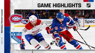 Canadiens @ Rangers 4/27 | NHL Highlights 2022