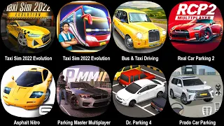 Taxi Sim 2022 Evolution,Bus Simulator Indonesia,Bus & Taxi Driving,Real Car Parking 2,Asphalt Nitro