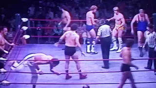 8 man tag team Von Eric's & Bruiser Brody Texas Championship Wrestling 1980