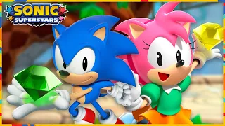 Sonic Superstars - Sky Temple Zone (Sonic and Amy gameplay)