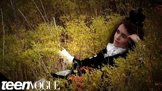 Behind the scenes of Lily Collins' Teen Vogue cover shoot