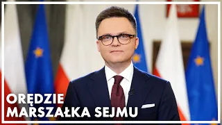 Inauguracyjne orędzie marszałka Sejmu Szymona Hołowni