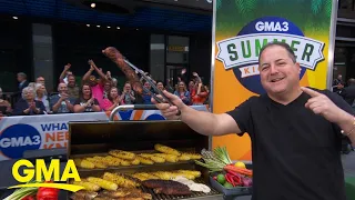 Chef Josh Capon shows off backyard grilling recipe