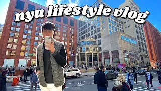 a week at NYU vlog: classes, studying, food, etc