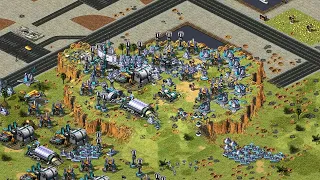 Red Alert  --Invasion -- war on the hill Brtal Ai