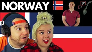 American Couple Reacts to NORWAY - Geography Now!